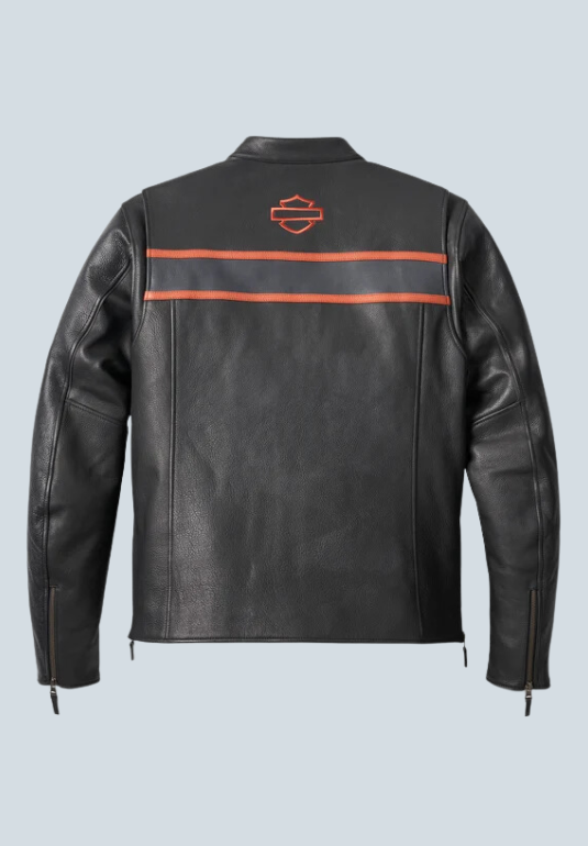 James Victory Lane Black Leather Jacket